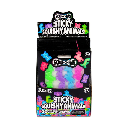 Scrunchems Sticky Squishy Animals 20 Pack - Fidgeting Fingers