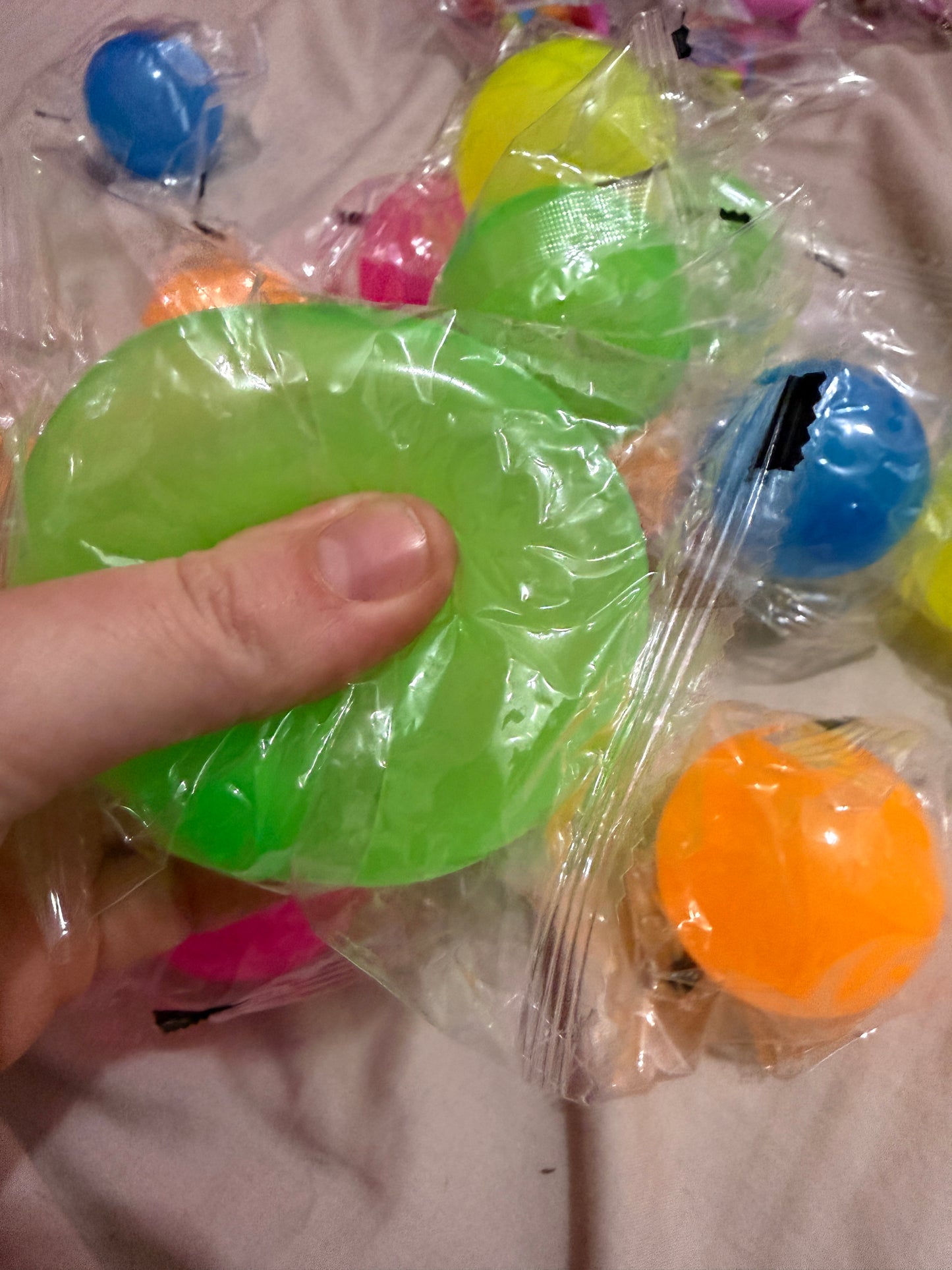 Glow in the dark sticky balls - Fidgeting Fingers