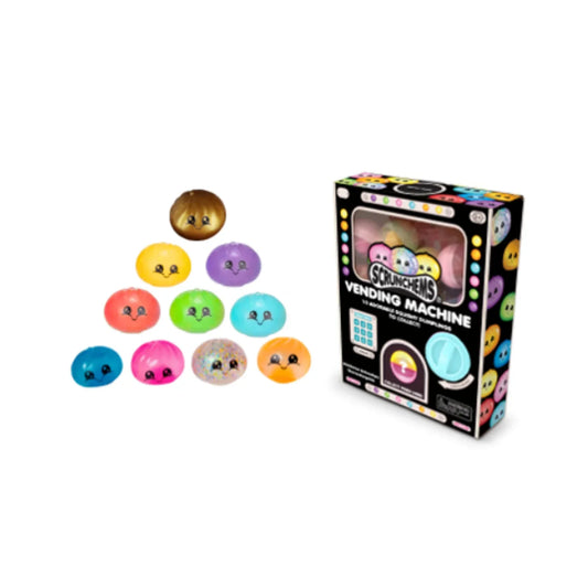 Scrunchems Dumpling Vending Machine with 10 collectible squishies