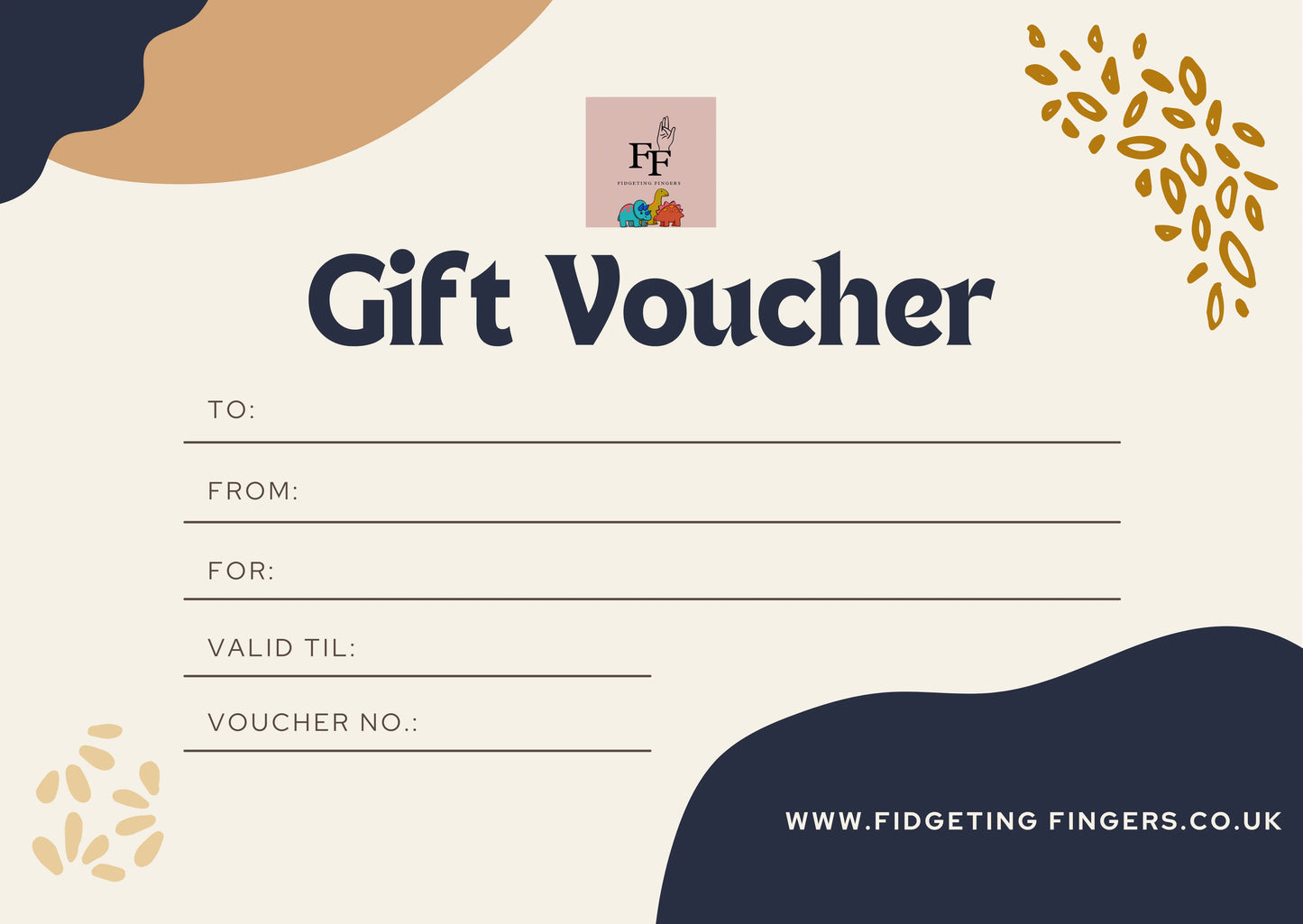 Fidgeting Fingers Gift Card - Fidgeting Fingers