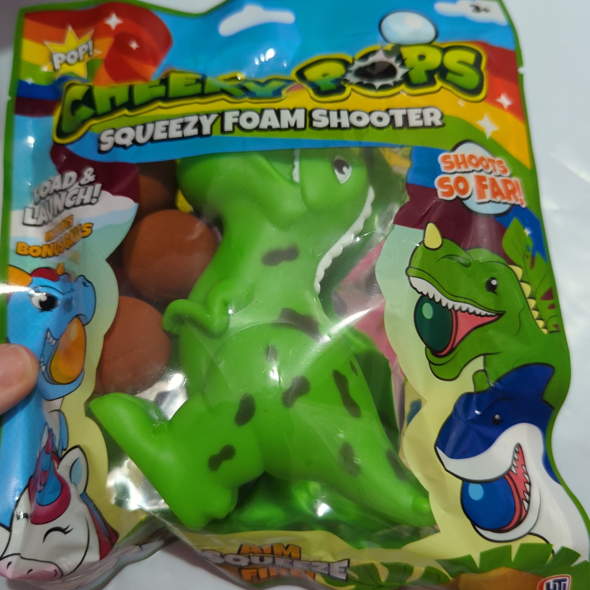 Cheeky pop - squeezy foam shooter - Fidgeting Fingers