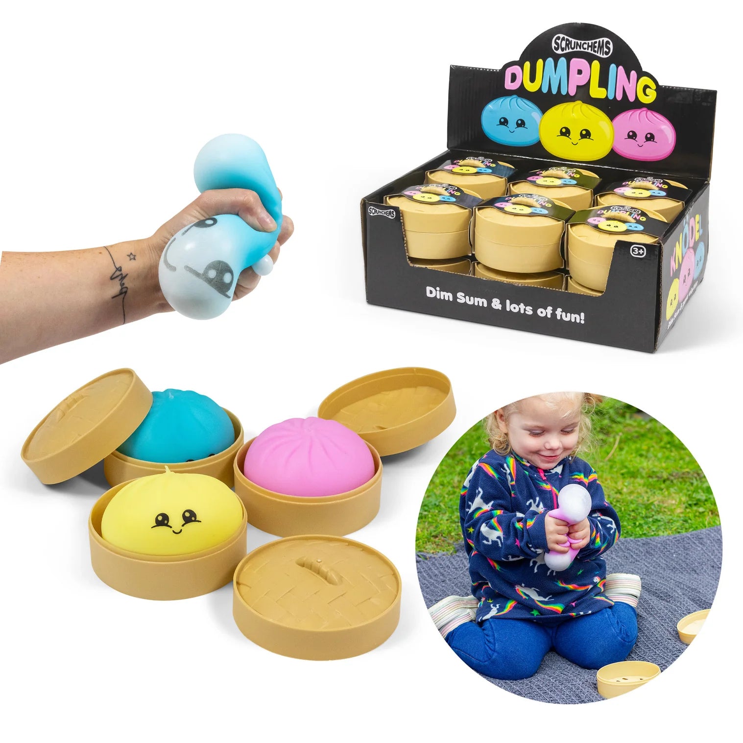 Scrunchems Dumpling Squishy Fidget Toy - Fidgeting Fingers