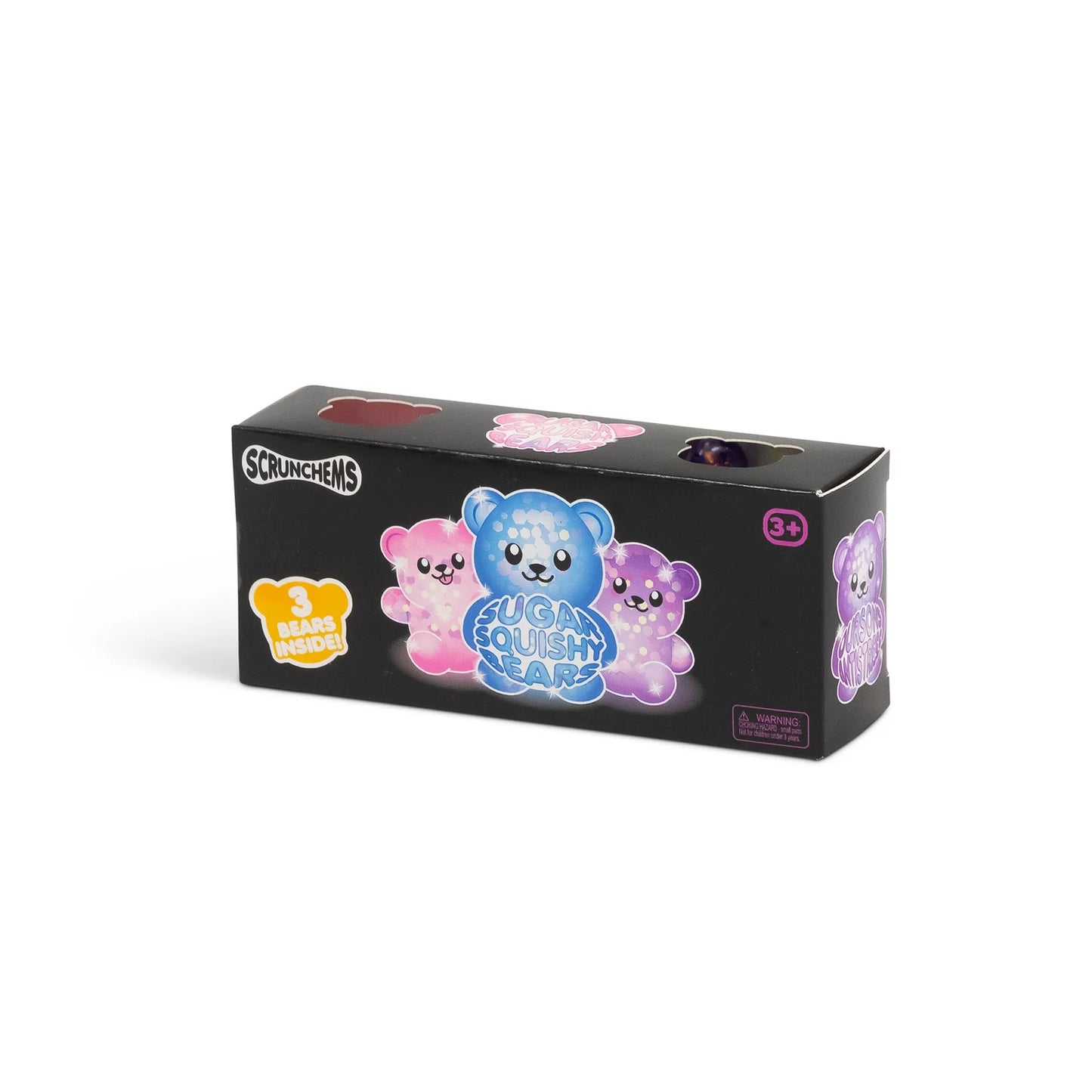 
Mini glitter sugar bear squishies 3 pack