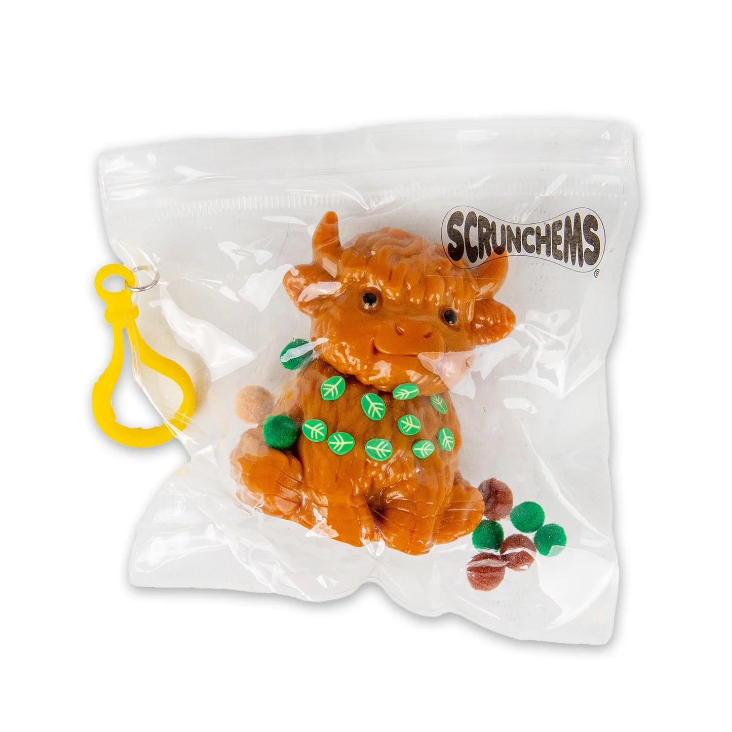 Scrunchems Sticky Squishy Highland Cow Stress Toy | Sensory Fidget Squeeze Ball for Kids - Fidgeting Fingers