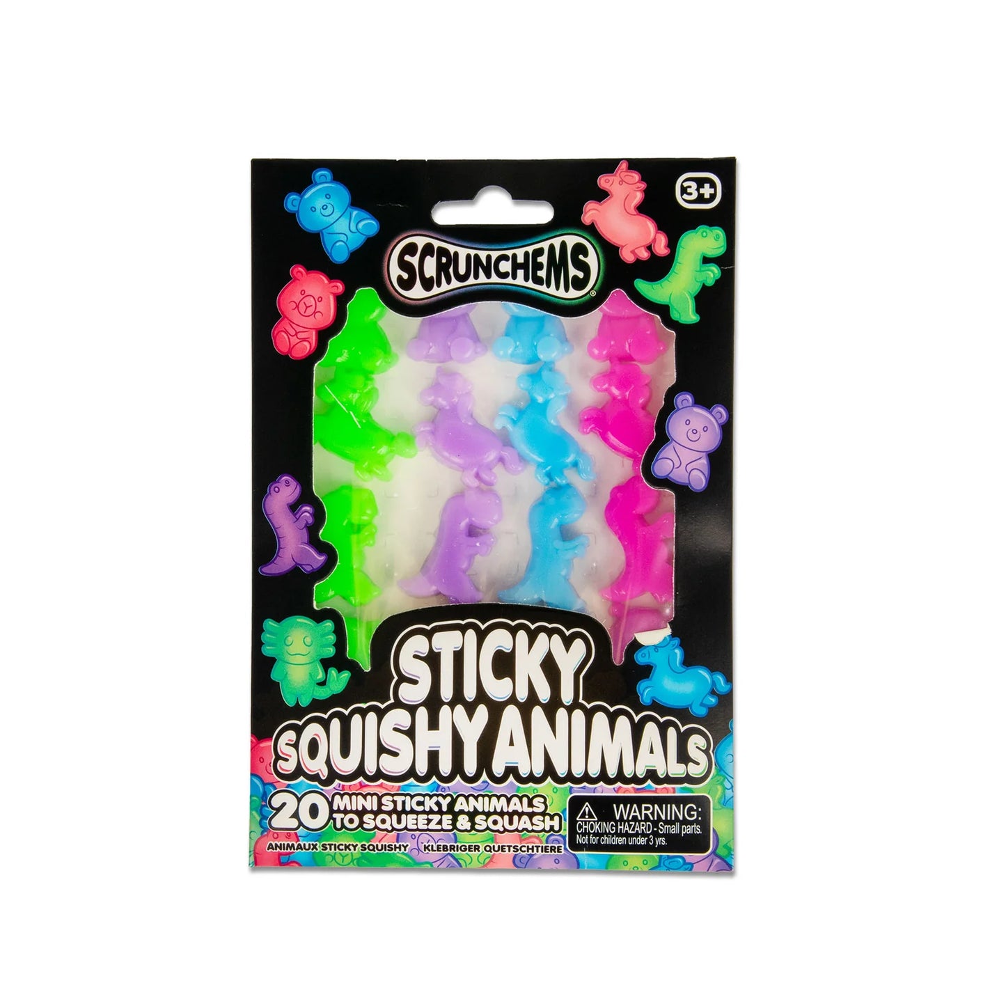 Scrunchems Sticky Squishy Animals 20 Pack - Fidgeting Fingers