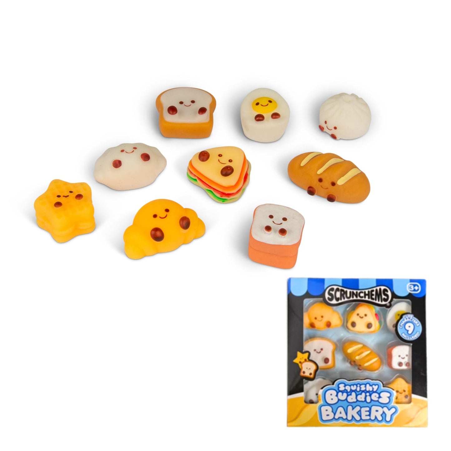 Scrunchems Squishy Buddies Bakery Set - 9 Pack