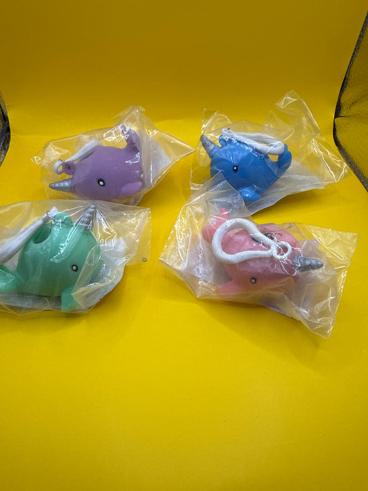 Squeeze Narwhal for keychain