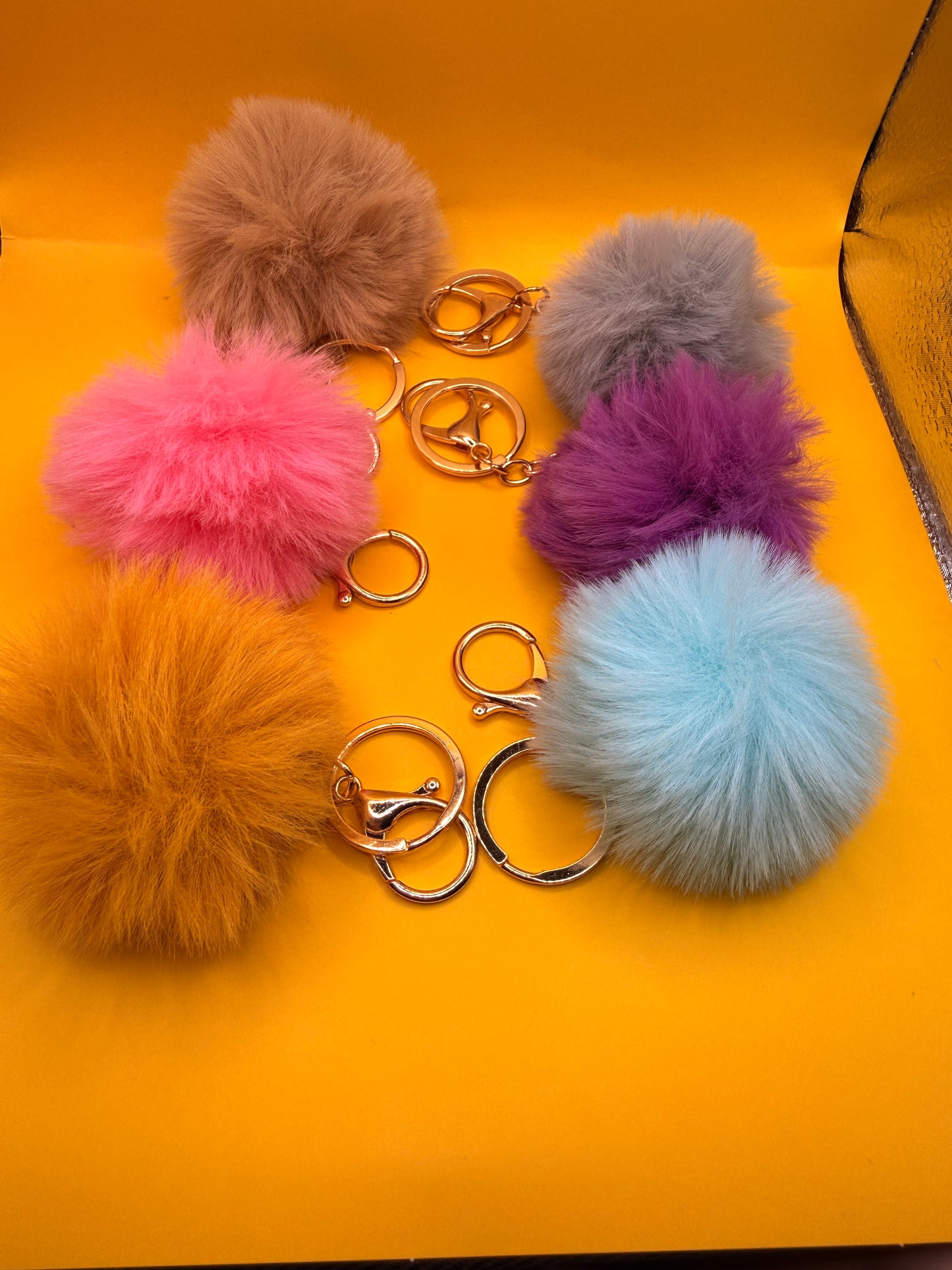 Fluffy Pom Pom for keychains