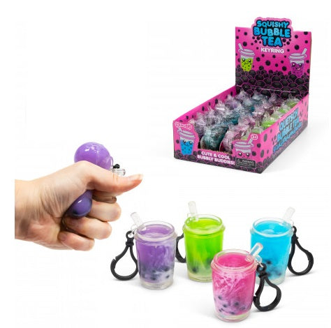 Bubble tea squeeze with clip - Fidgeting Fingers