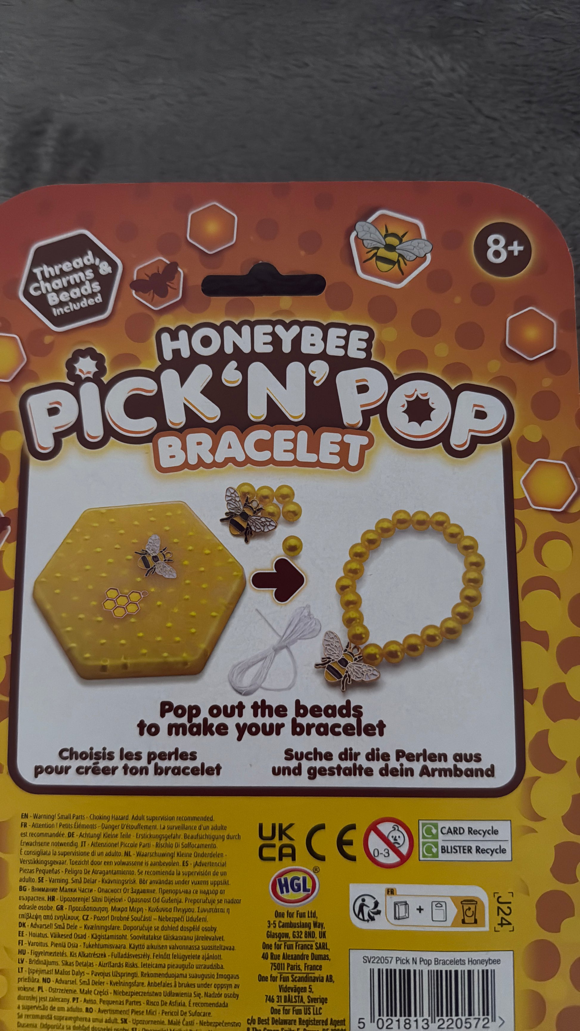 Pick n pop bracelet honeybee - Fidgeting Fingers