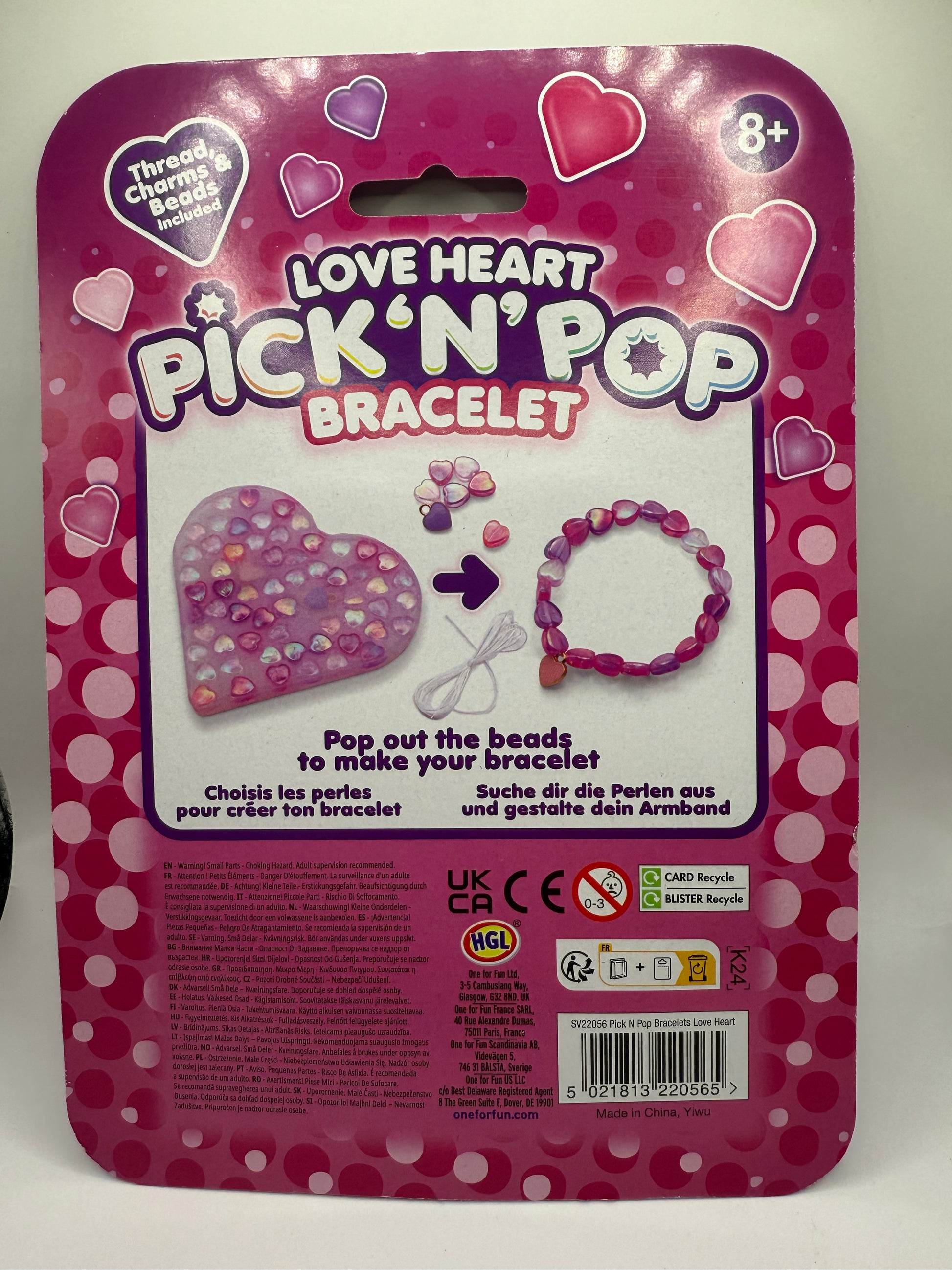 Pick n pop love heart bracelet - Fidgeting Fingers