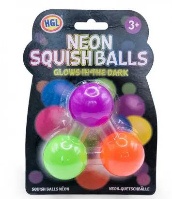 Neon squishballs glow in the dark - Fidgeting Fingers