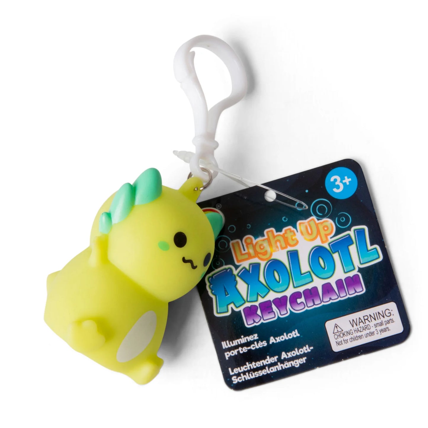 Light Up Axolotl Keychain