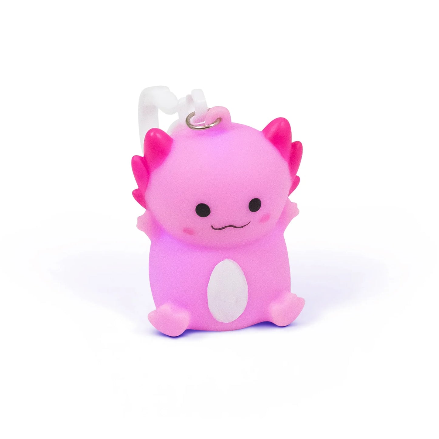 Light Up Axolotl Keychain