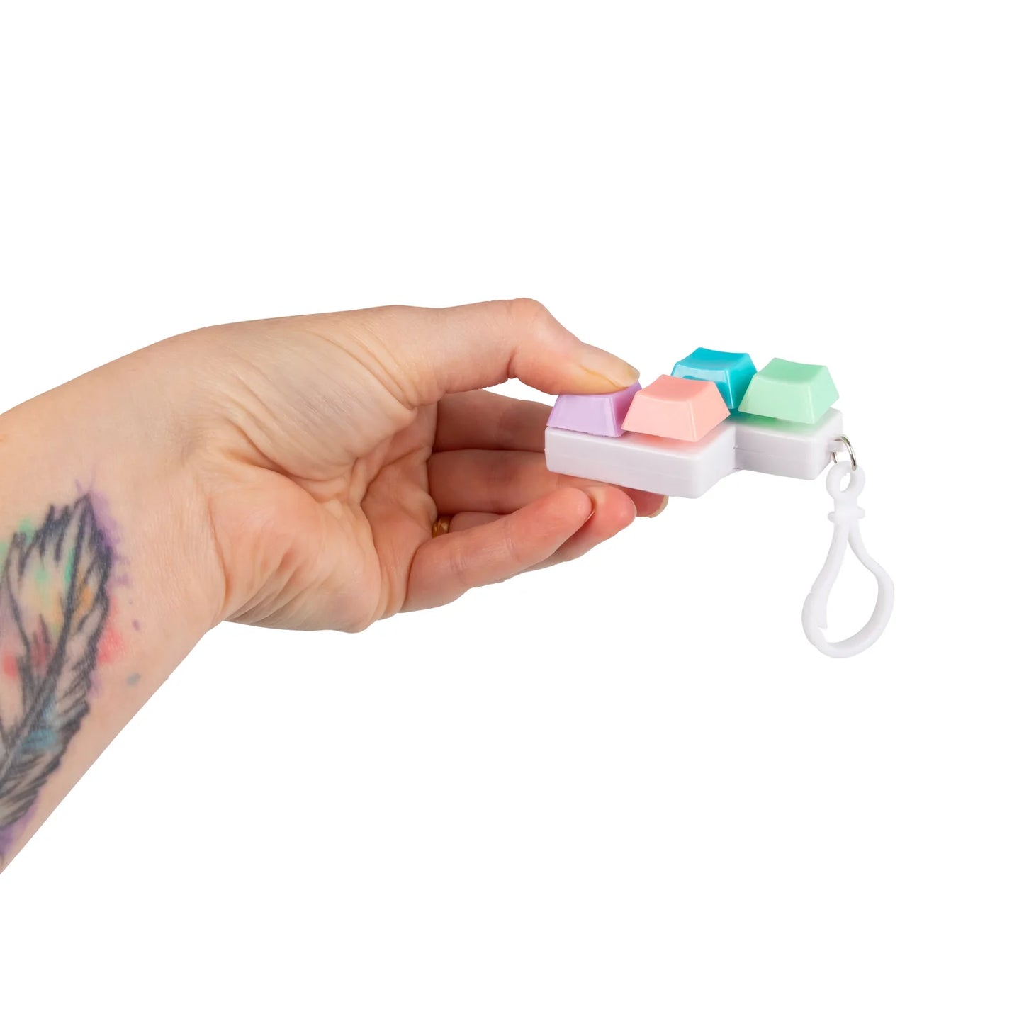 Fidget Keyboard Keychain - Fidgeting Fingers