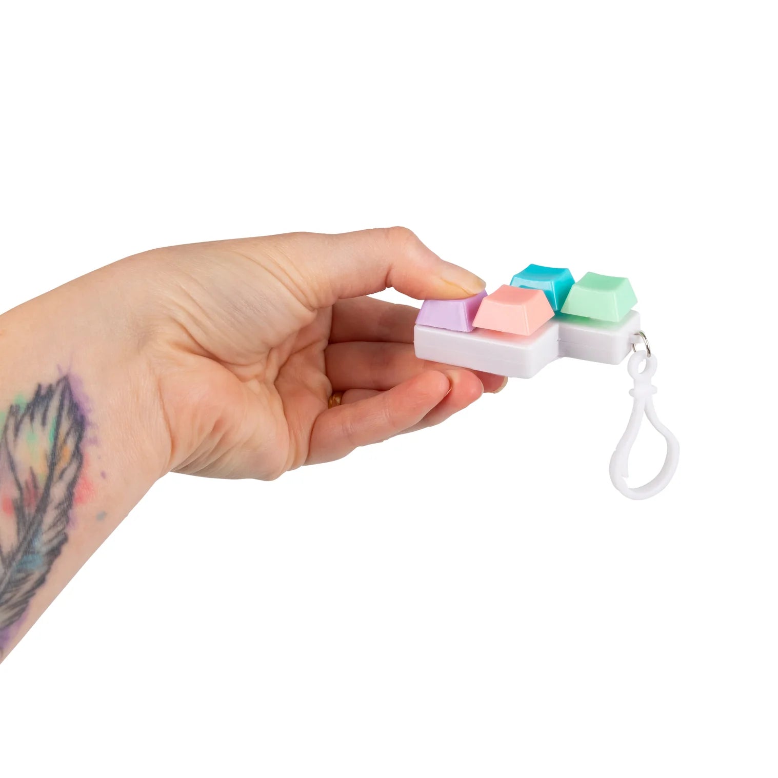 Fidget Keyboard Keychain - Fidgeting Fingers