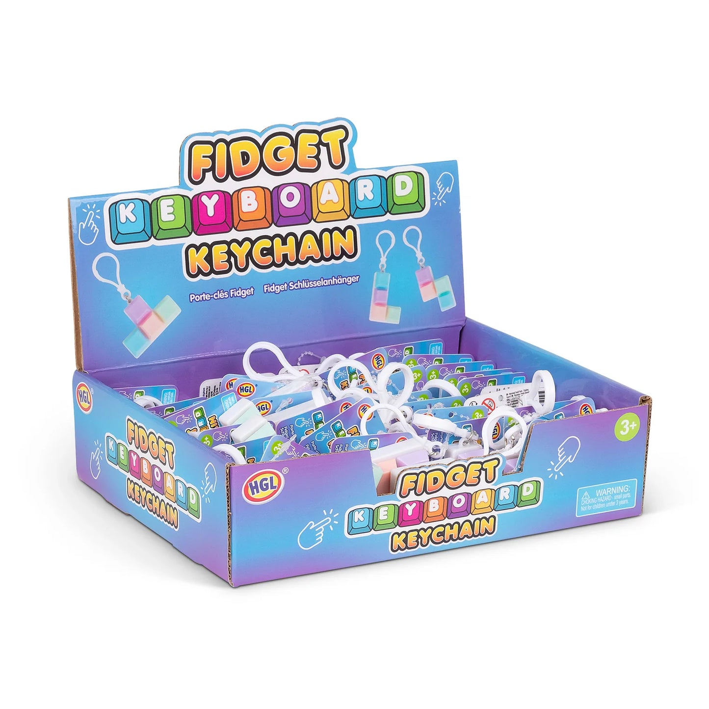 Fidget Keyboard Keychain - Fidgeting Fingers
