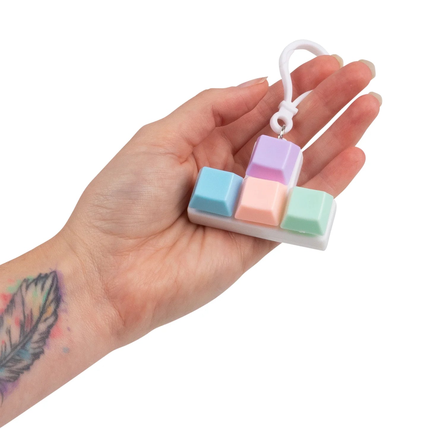 Fidget Keyboard Keychain - Fidgeting Fingers