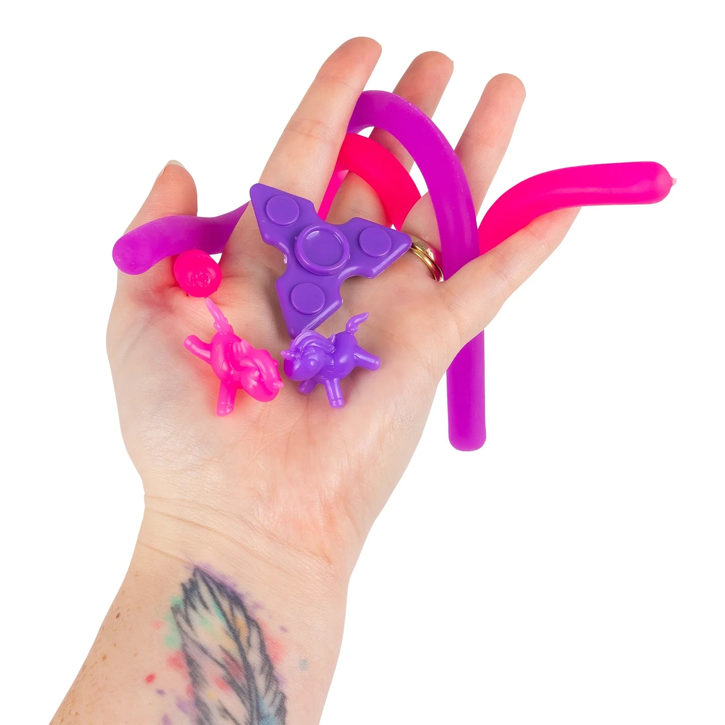 Pink and purple unicorn sensory set