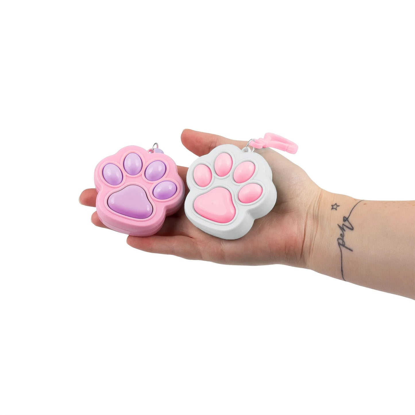 Fidget Paw Clicker – Stress Relief Keychain Toy (4 Styles)