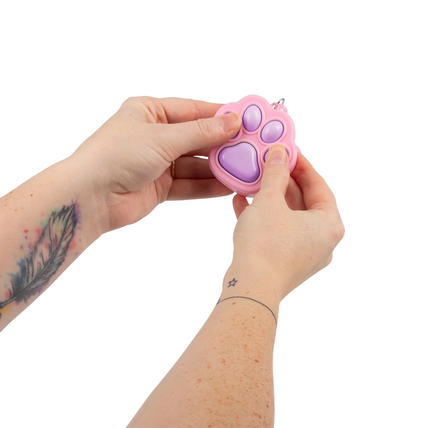 Fidget Paw Clicker – Stress Relief Keychain Toy (4 Styles)