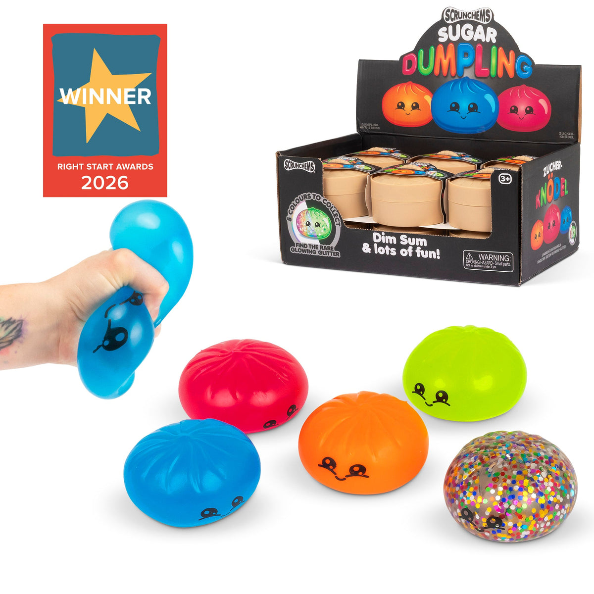 Scrunchems Sugar Dumpling Squishy Fidget Toy