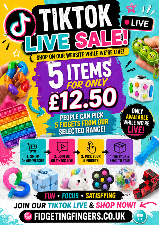 TikTok Live Bundle – 5 Fidgets for £12.50 - Fidgeting Fingers